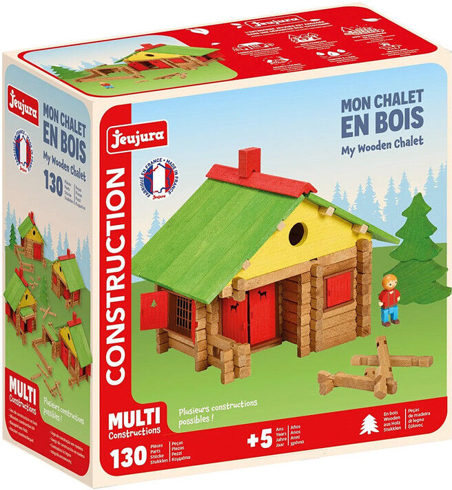 Mon Chalet en bois 130 pcs - Jeujura