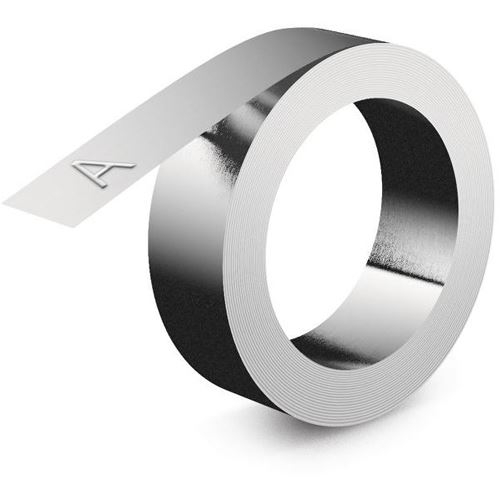 Dymo Rhino Prägeband Aluminium mit Klebstoff für RHINO M1011, selbstklebend, 12 m x 3,65 mm