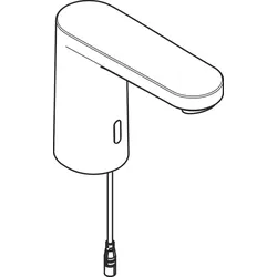 Hansgrohe Armaturenhaube Vernis Blend Elektronik Waschtischarmatur Kaltwasser chrom, 94468000 94468000