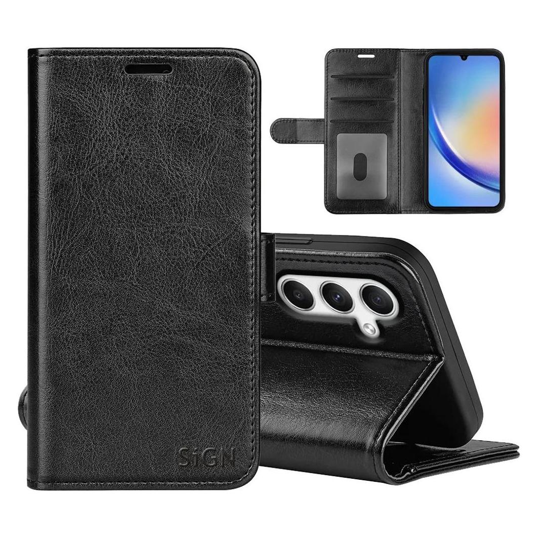SIGN Wallet Cover for Samsung Galaxy A26 - Black (Samsung Galaxy A26) (SN-PFSA26)