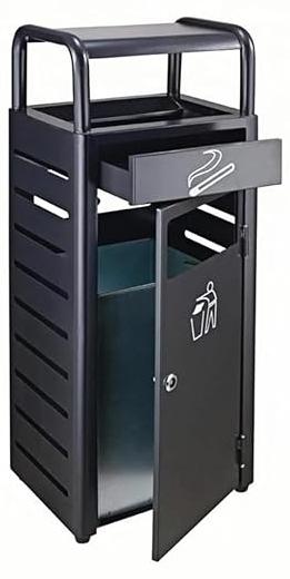 Outdoor-Abfallbehälter,Outdoor Mülleimer, Mülleimer Metall Abnehmbarem Inneneimer, Großer Mülleimer Mit Deckel,geeignet Für Garten, Wohnung, Firma, Einkaufszentrum Und Hotel