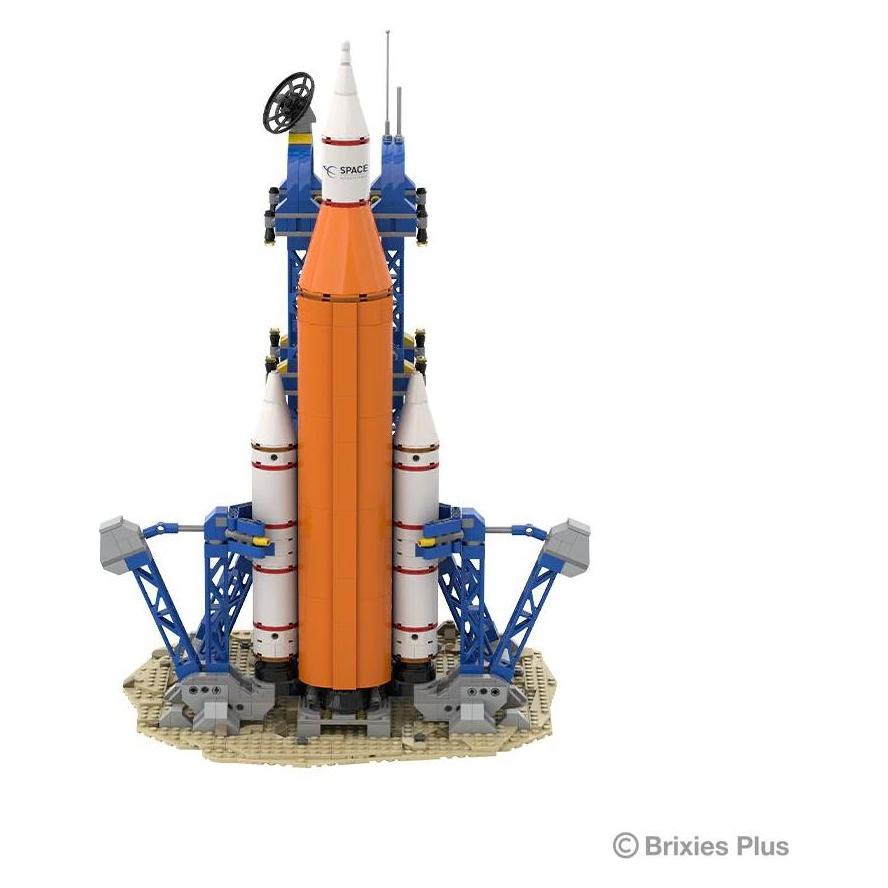 Brixies Plus Rakete mit Satellit/ Space Rocket with satellite (222900)