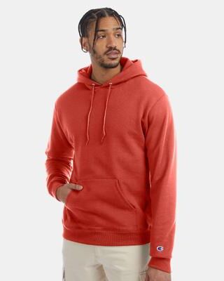 Champion S700 Powerblend Hooded Sweatshirt in Red River Clay size Small   Cotton Polyester
