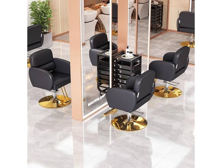 Chaise de barbier hydraulique de meubles de salon professionnels 360 ° Chaise de coiffure pivotante et réglable pour salon de coiffure et salon de beauté