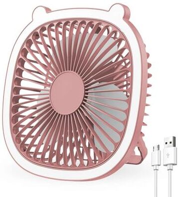 Uplift Essentials 3 Speed Rechargeable Camping Fan Lantern pink
