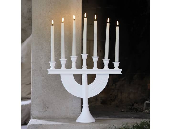 Bougeoir Torpa 11 x 62 x 42cm Blanc