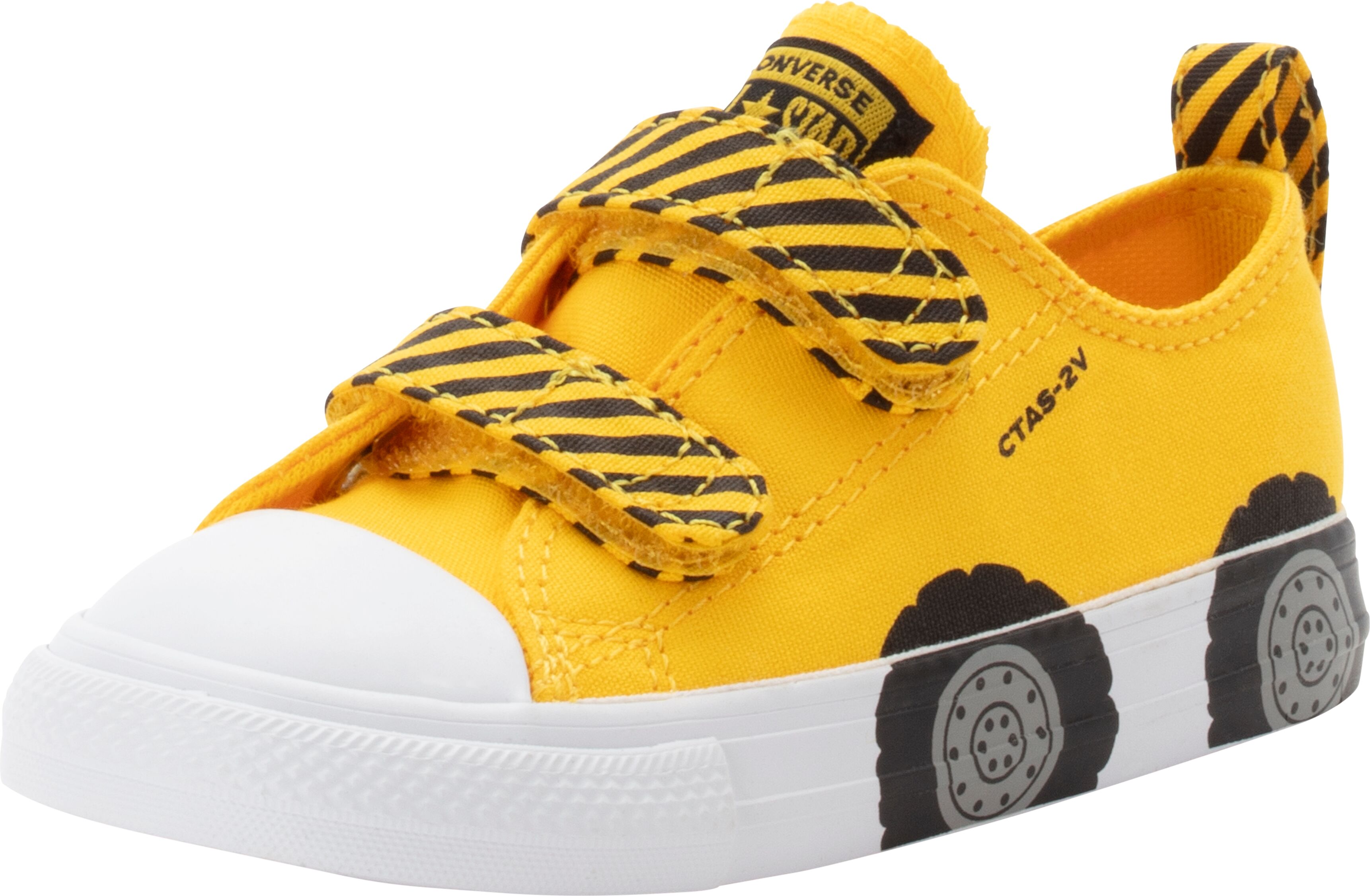 Sneaker CONVERSE "CHUCK TAYLOR ALL STAR CONSTRUCTION TRUCK EASY-ON", Jungen, Gr. 23, schwarz-weiss (amarillo, schwarz, weiß), Textil, Schuhe Sneaker, für Kinder amarillo, schwarz, weiß 23
