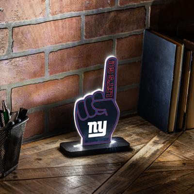 Evergreen "New York Giants NFL Football Foam Finger Desklite LED Decor - 10"""