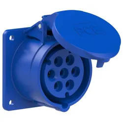 PCE 317-9f7v CEE-Anbausteckdose (75x75mm) 16A 7p 9h IP44/IP54 3179f7v