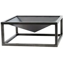 Feuerkorb Feuerschale Pan 9 Garten Feuerstelle 60 70 80 cm schwarz Feuer