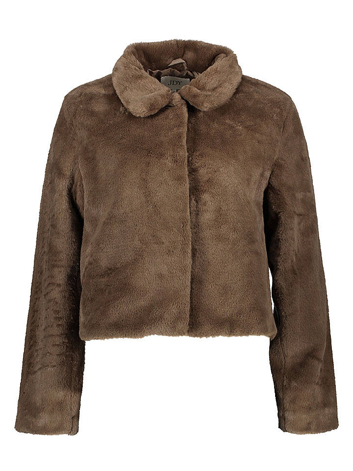 JDY Kunstpelzjacke "Macy Life" in Braun - S