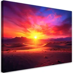 WANDBILD sonnenuntergang landschaft