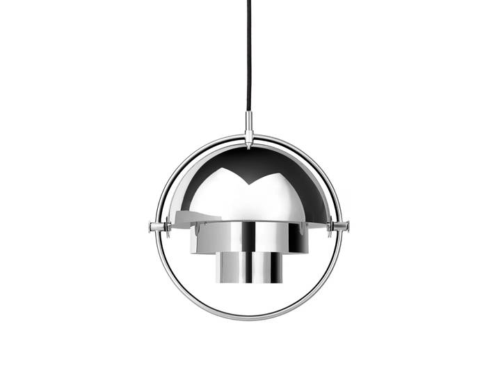 GUBI Lampe à suspension Multi-Lite small Chrome