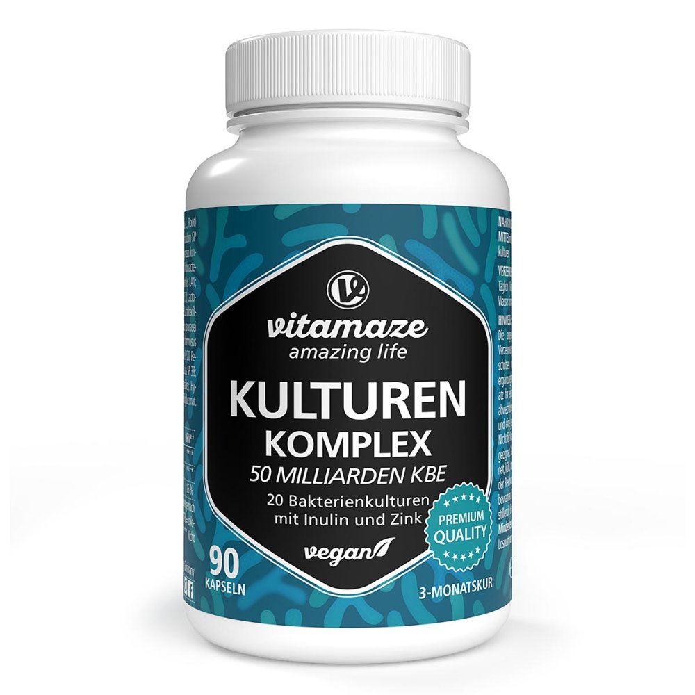 Vitamaze GmbH Kulturen Komplex 20 Darmbakterien 50 Mrd KBE Vegane Kapseln 19439796