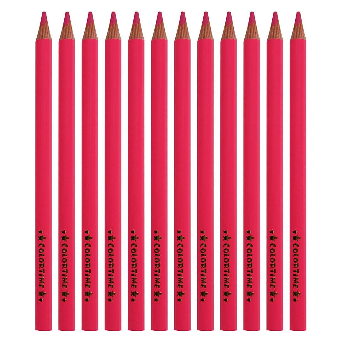 Creativ Company Driehoekige Jumbo Kleurpotloden - Roze, 12st. (12x) (5707167160473)