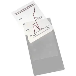 EICHNER 10er Pack magnetische Inforahmen DIN A4 hoch transparent, 21.7x30.5x0.3 cm
