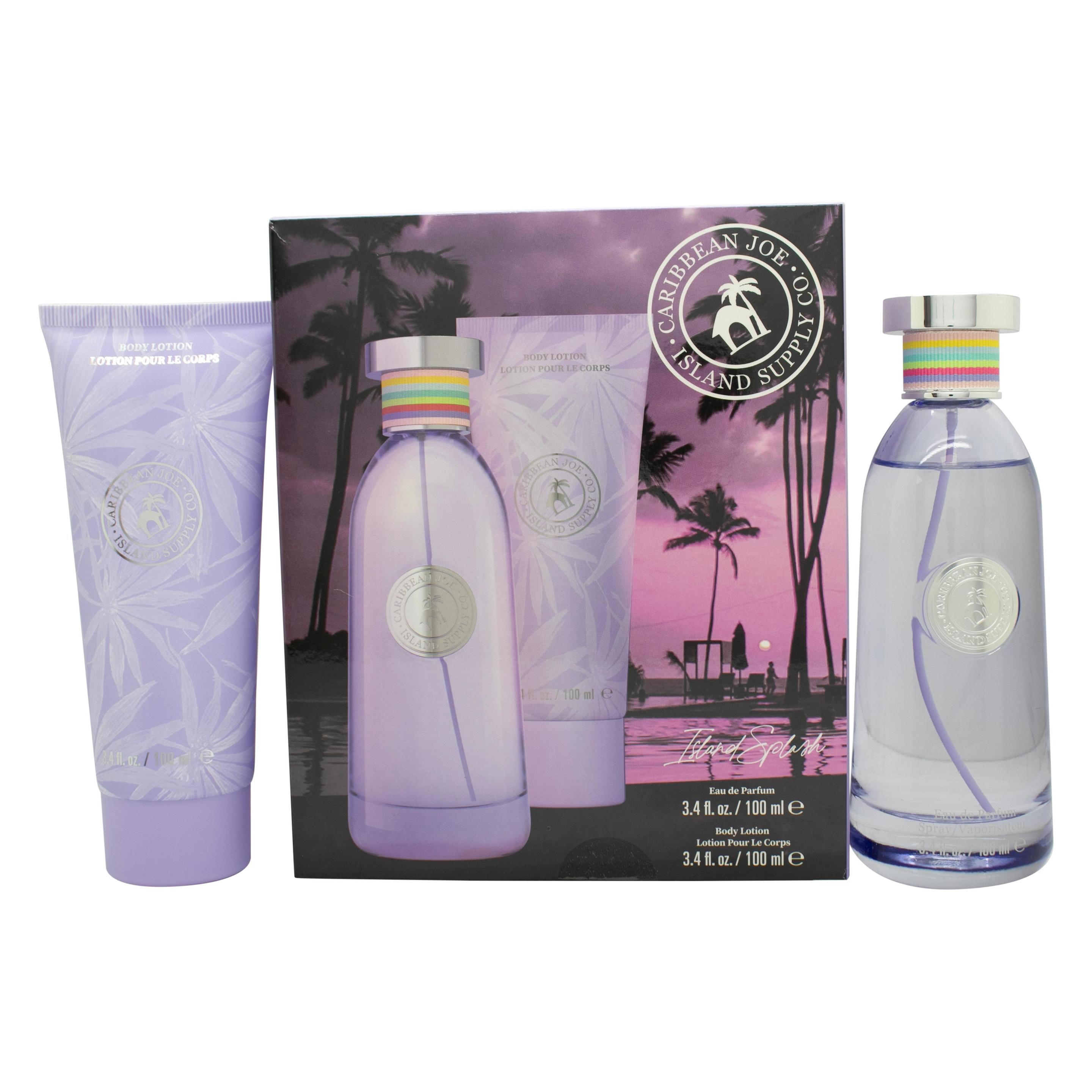 Caribbean Joe Island Splash Gift Set 100ml EDP + 100ml Body Lotion (Parfum Set) (64800394)
