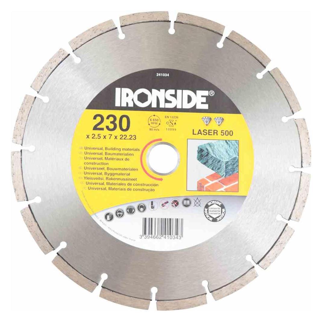 Ironside 241034 Diamant Scheibe 230 mm 2,5/6 mm Laser 500 segmentiert (241034)