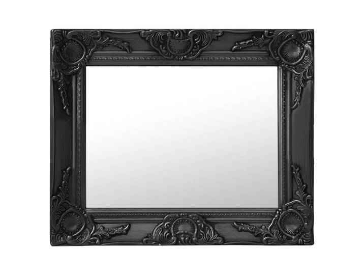 Miroir Mural Style Baroque 50x40 Cm Noir