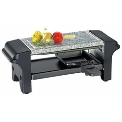 KÜCHENPROFI Raclette Twin schwarz HOT STONE DUO