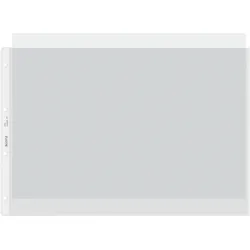 Leitz, Mappe, Prospekthülle, A3 quer, PP, genarbt, 0,10 mm oben offen, dokumentenecht, Lochung: 80-80-80 mm (A3, 50x)