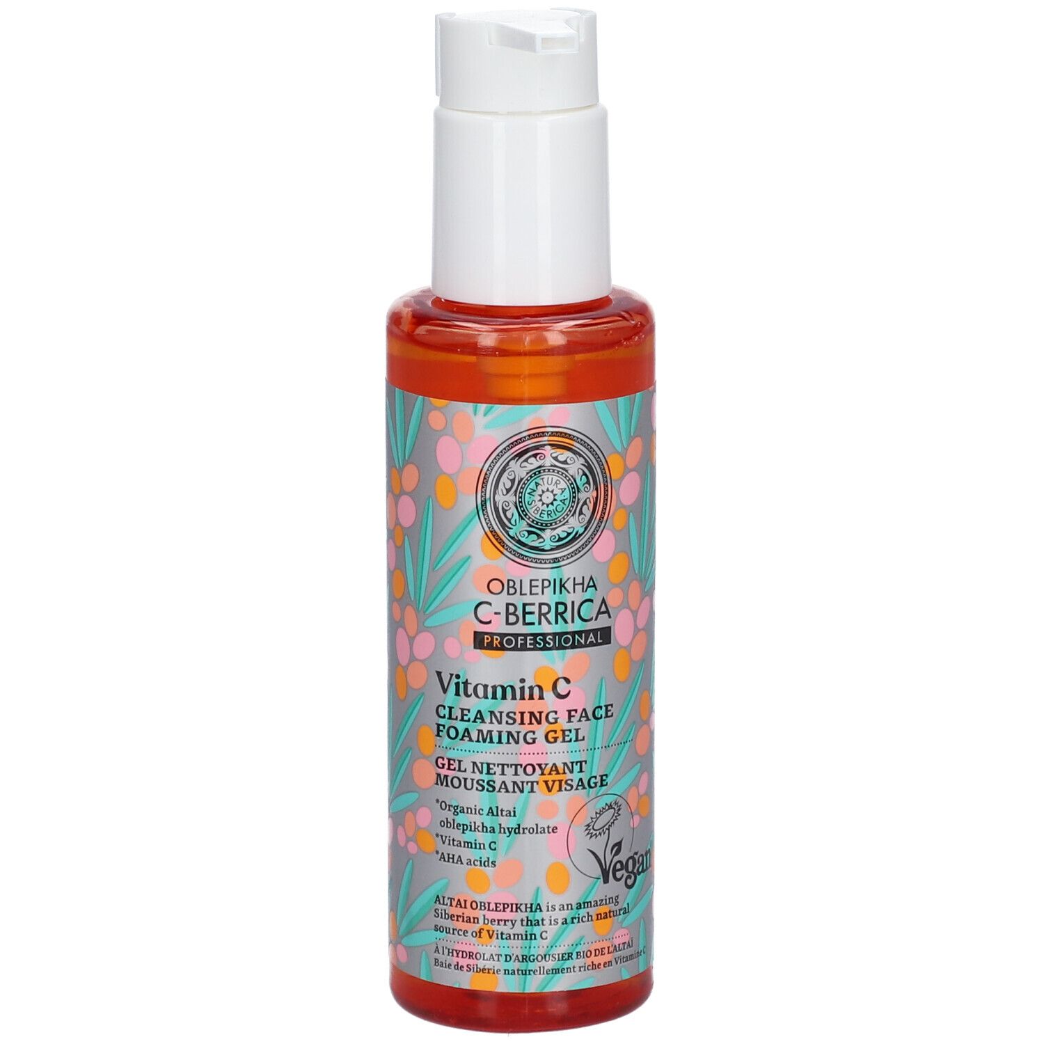 Oblepikha C-Berrica Vitamin C Cleansing Face Foaming Gel 145 ml