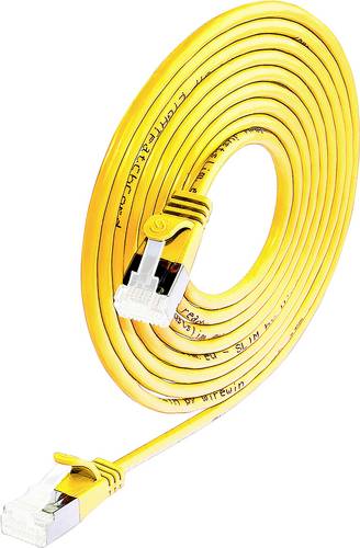 Wirewin 9120046981253 RJ45 Patchkabel CAT 6a S/STP 2.00m Gelb 1St.
