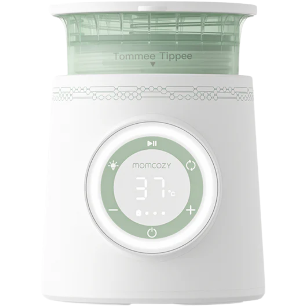 MomCozy Portable Baby Bottle Warmer 1&nbsp;un. Green + White