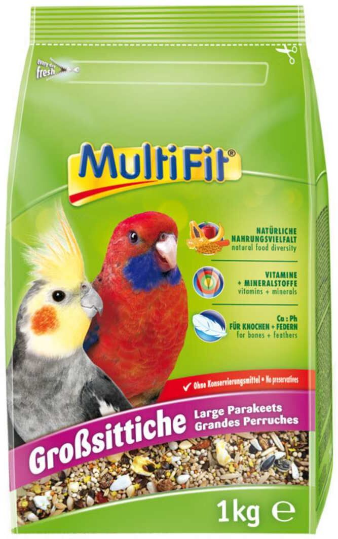 MultiFit Mangime per Pappagalli Grandi 1KG