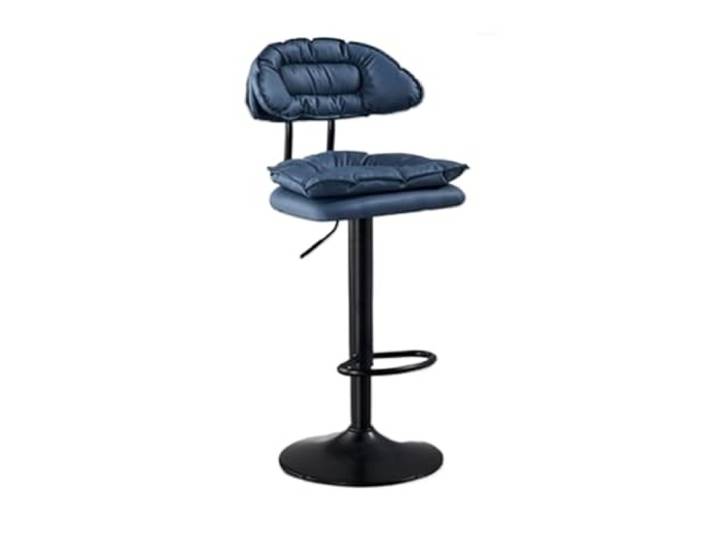 VNCdfhETs Barstuhl Verstellbare Und Drehbare Barhocker, Hochstühle Mit Rückenlehne Barhocker(Dark Blue)