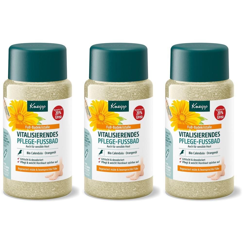 Kneipp Fußbadekristalle vitalisieren.Pflege-Fußbad x3 3x600 g Salz