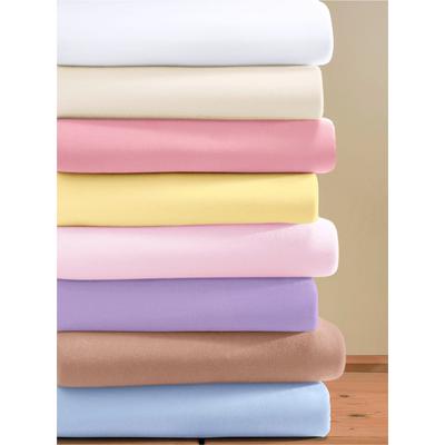 Spannbettlaken BIBERNA Gr. 2, beige (ecru), L:200cm, Biber, 100% Baumwolle, Bettlaken, Spannbettlaken