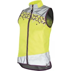 Wowow, Damen, Velojacke, Reflexweste AMY Jacket (S), Grau, Gelb, Pink, Silber, S