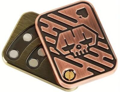 Uplift Picks Metal Skull Fidget Slider Magnetic Stress Relief Toy EDC Spinner b