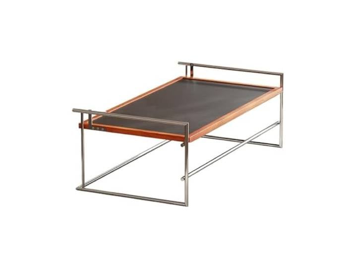 NIUHUAHUI Teetisch, Wendbarer Couchtisch aus Holz und Metall, umwandelbarer Wohnzimmerschreibtisch, Mid-Century Modern