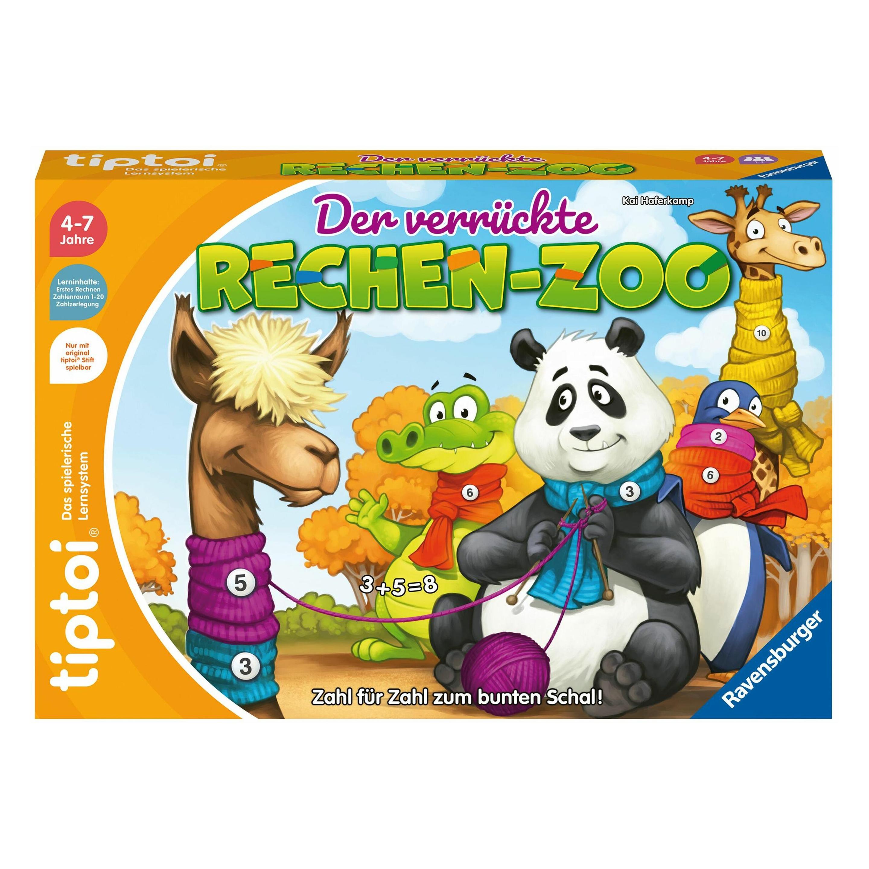 tiptoi Der verrückte Rechen-Zoo (Deutsch, 4 - 7 Jahre) (00.000.104)