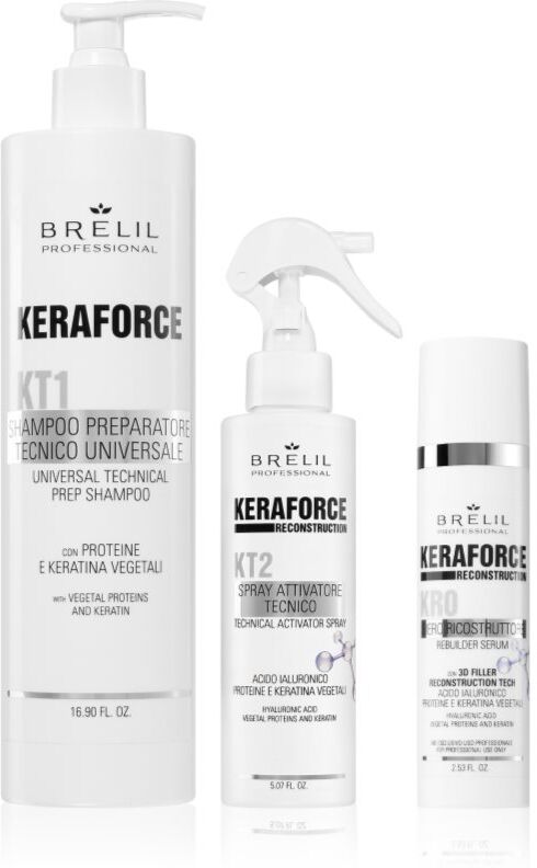 Brelil Professional Keraforce ensemble pour des cheveux parfaits 3 pcs