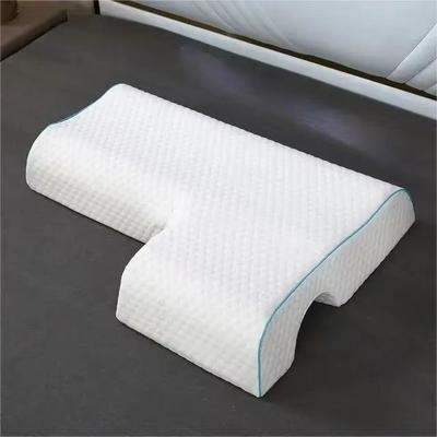 Inspired Finds Orthopedic Memory Foam Cervical Pillow Side Sleep Support With Slow Rebound Comfort For Couples left Arm