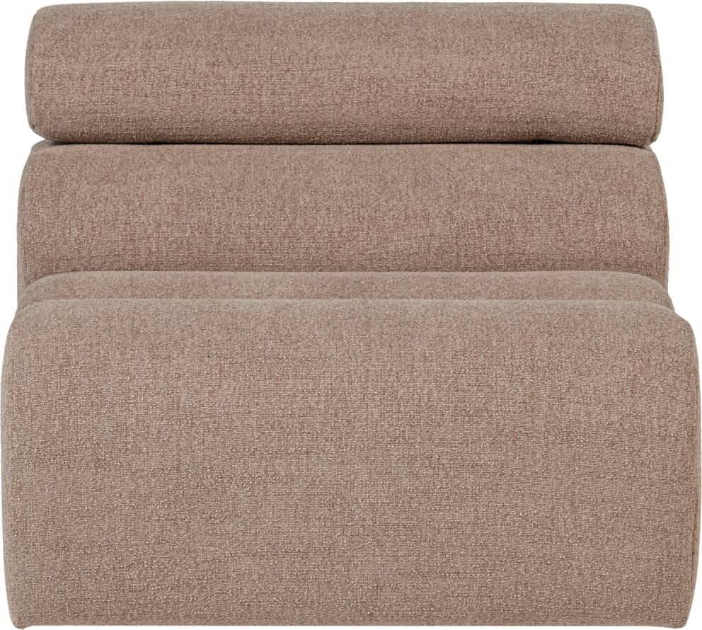 WOOOD Élément 1 place en tissu taupe Taupe 113x86x82cm