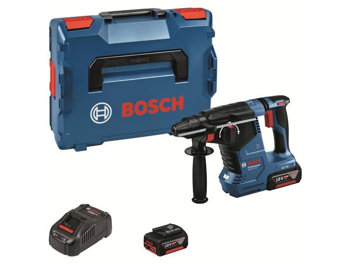 Bosch GBH 18V-24 C Professional Marteau perforateur sans fil SDS- Plus (2x5\,0 Ah\, L-BOXX)