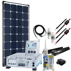 Offgridtec mTriple S Wohnmobil Solaranlage mit 1 x 120W Solarmodul 30/20/250 Votronic Triple Charger und 1247 Charge Control Display