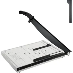 VEVOR Papierschneider Hebelschneider, 457,2 mm Max. Schnittbreite Manuelle Papierschneidemaschine, 15 Blätter Kapazität, mit Schutzschiene / Klingenarretierung für Karton / Pappe, Papierschneider