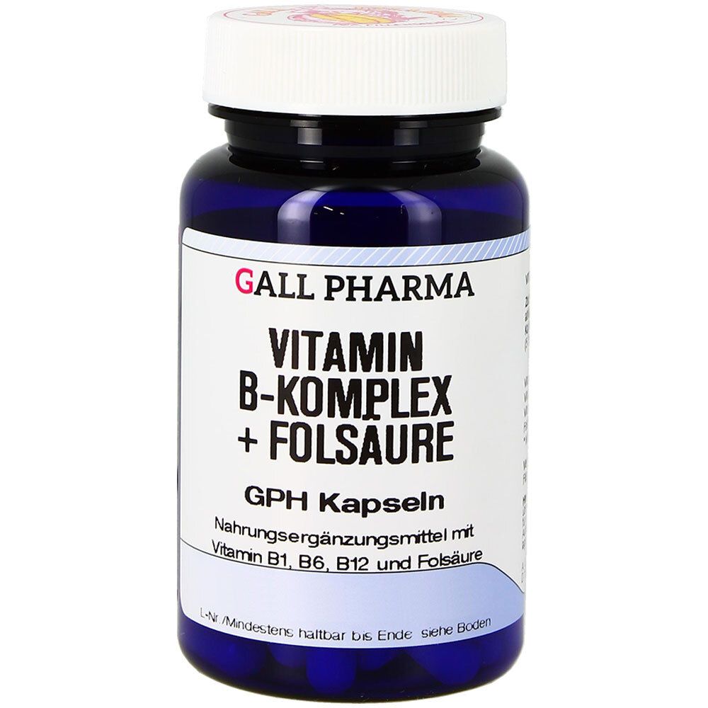 Vitamin B KOMPLEX+Folsäure GPH Kapseln 90 St