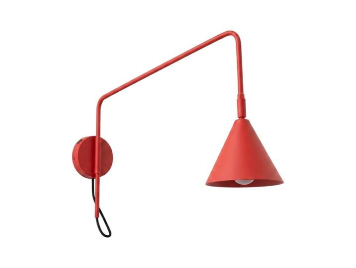 Applique acier rouge h 30 cm