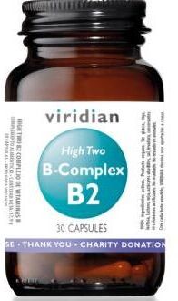 Viridian High Two B Complex B2 30 Vegetable Capsules
