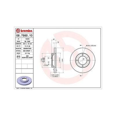 Magneti Marelli Bremsscheibe [Hersteller-Nr. 360406019500] für Piaggio, Daihatsu