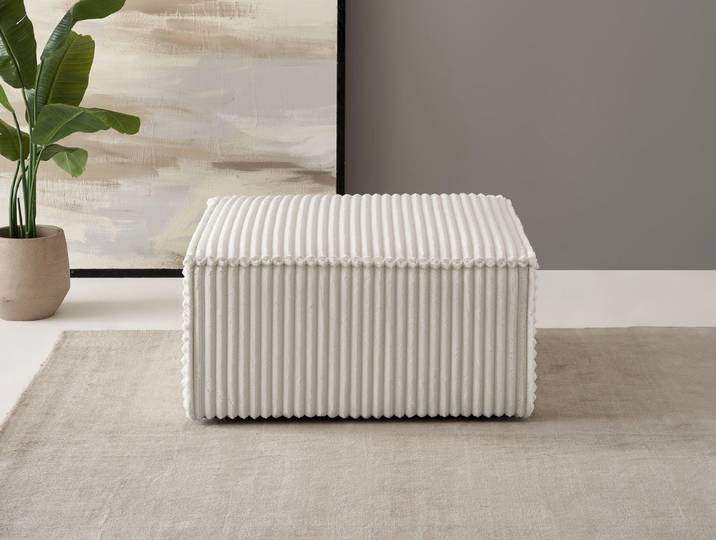OTTO home Hocker FINNLEY Cord, Polsterhocker kombinierbar mit der Serie FINNLEY, passend zum Loveseat der Serie Finnley