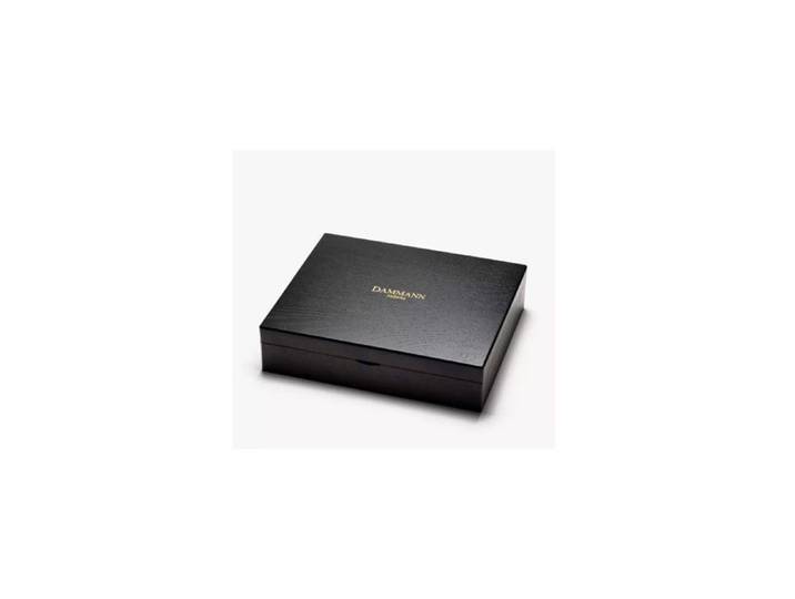 Coffret bois noir 8 cases (vide) - Dammann frères