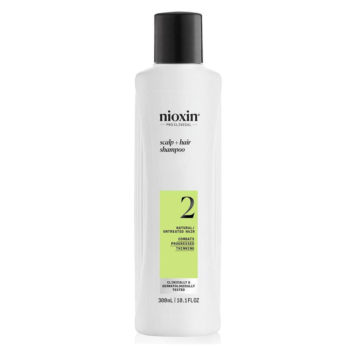Nioxin System 2 Shampoo - Natürliches Haar mit fortgeschrittener Ausdünnung 300ml (Flüssiges Shampoo, 300 ml) (0000106518)