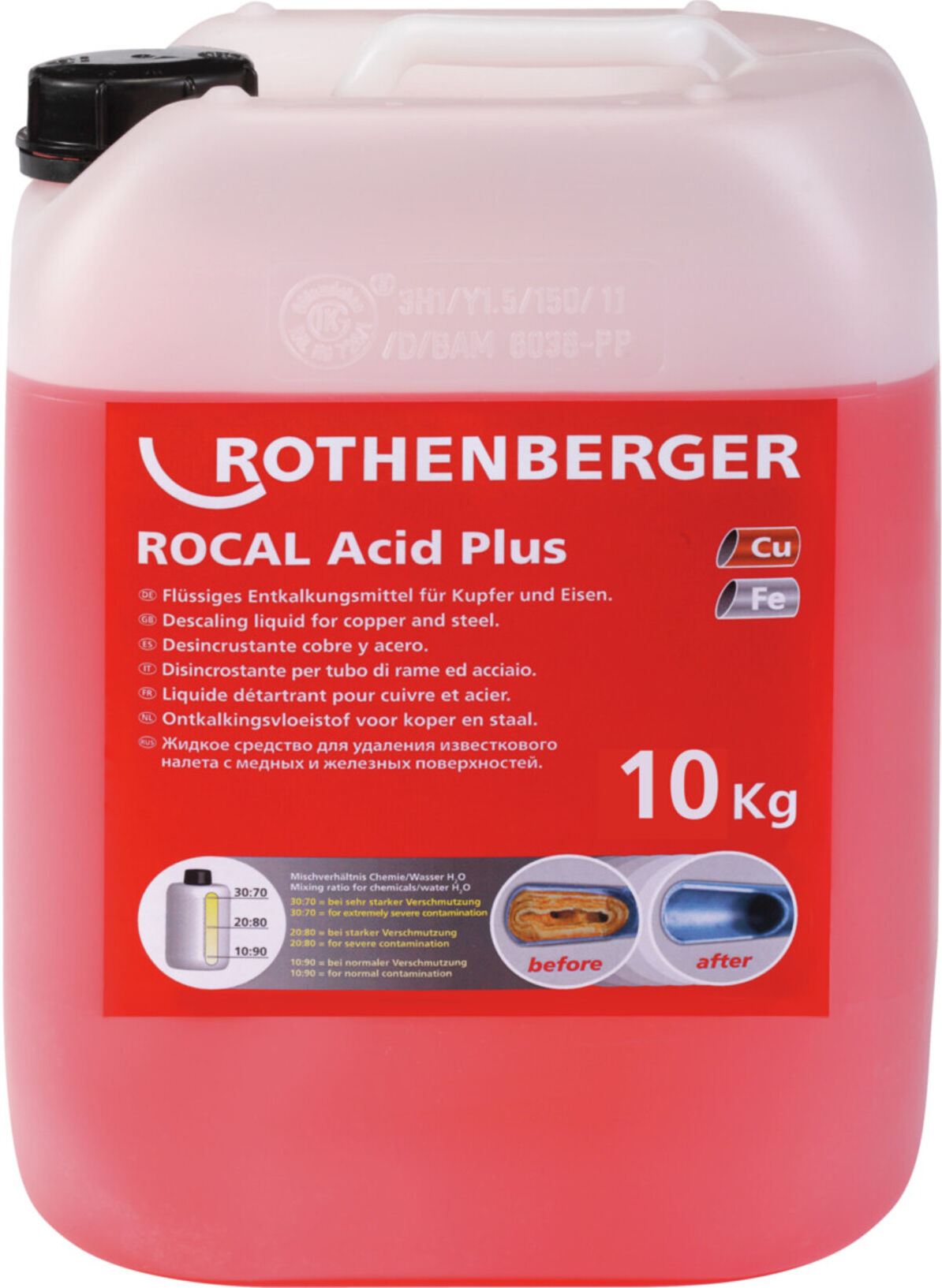 Rothenberger Entkalkungschemie ROCAL Acid Plus, 10 kg (61106)